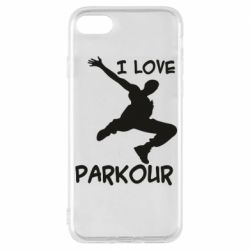 Чехол для iPhone 8 I love parkour - PrintSalon