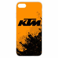 Чехол для iPhone 8 KTM and grunge background - PrintSalon
