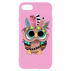 Чехол для iPhone 8 Little owl with feathers - PrintSalon