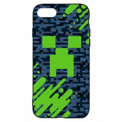 Чехол для iPhone 8 Minecraft Creeper - PrintSalon