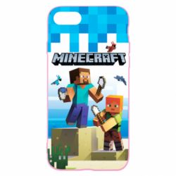 Чехол для iPhone 8 Minecraft summer - PrintSalon