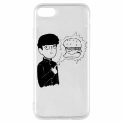 Чехол для iPhone 8 Моб Психо и гамбургер - PrintSalon