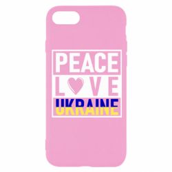 Чехол для iPhone 8 PEACE LOVE UKRAINE - PrintSalon