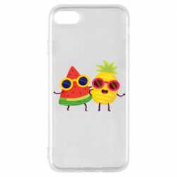 Чехол для iPhone 8 Pineapple with watermelon - PrintSalon