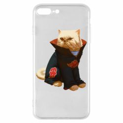 Чехол для iPhone 8 Plus Akatsuki angry cat - PrintSalon