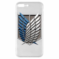 Чехол для iPhone 8 Plus Attack Titan Survey Corps Logo 3D - PrintSalon