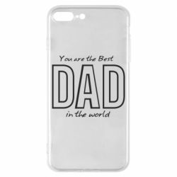 Чохол для iPhone 8 Plus Best dad text - PrintSalon