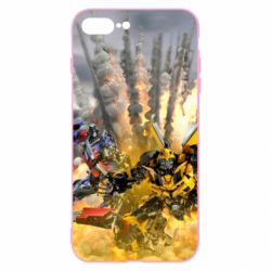 Чохол для iPhone 8 Plus Bumblebee and Optimus Prime - PrintSalon