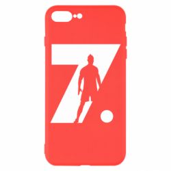 Чехол для iPhone 8 Plus Cristiano Ronaldo Silhouette Art - PrintSalon