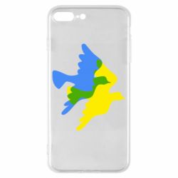 Чехол для iPhone 8 Plus Dove flag of Ukraine - PrintSalon