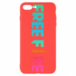 Чехол для iPhone 8 Plus Free fire gradient logo-PrintSalon Чехол для iPhone 8 Plus Free fire gradient logo