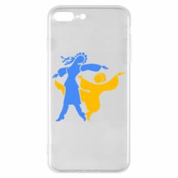 Чехол для iPhone 8 Plus Гопак. Девушка и парень - PrintSalon