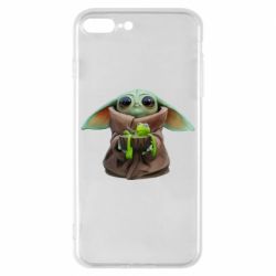 Чехол для iPhone 8 Plus Grogu and Kermit - PrintSalon