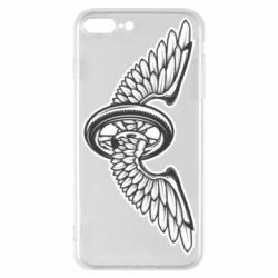 Чехол для iPhone 8 Plus Колесо и крылья - PrintSalon
