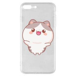 Чехол для iPhone 8 Plus Котик обнимает тебя - PrintSalon