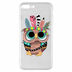 Чехол для iPhone 8 Plus Little owl with feathers - PrintSalon