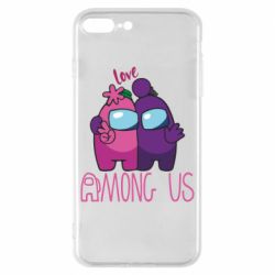 Чехол для iPhone 8 Plus Love is Among Us - PrintSalon