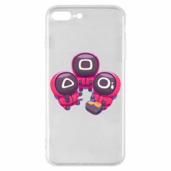 Чехол для iPhone 8 Plus Милые солдаты из игры в кальмара - PrintSalon