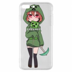 Чехол для iPhone 8 Plus Minecraft anime - PrintSalon