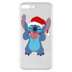 Чехол для iPhone 8 Plus Новогодний Стич - PrintSalon