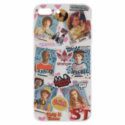 Чехол для iPhone 8 Plus Очень странные дела. Стикеры - PrintSalon