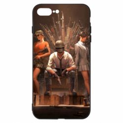 Чехол для iPhone 8 Plus Pubg on the throne - PrintSalon