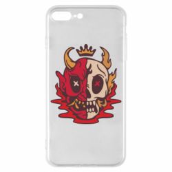Чехол для iPhone 8 Plus Skull face - PrintSalon