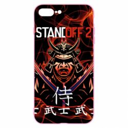 Чехол для iPhone 8 Plus Standoff Samurai And Fire - PrintSalon