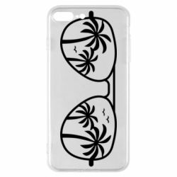 Чехол для iPhone 8 Plus Sunglasses And Palm Trees - PrintSalon