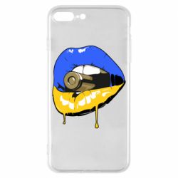Чохол для iPhone 8 PlusУкраїна! Губи з кулею - PrintSalon