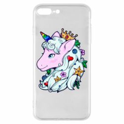 Чехол для iPhone 8 Plus Unicorn Princess - PrintSalon