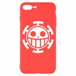 Чехол для iPhone 8 Plus Ван Пис флаг Трафальгара - PrintSalon