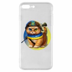 Чехол для iPhone 8 Plus Военный котик - PrintSalon