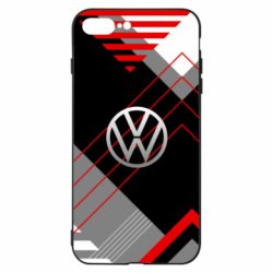 Чехол для iPhone 8 Plus Volkswagen logo and abstraction - PrintSalon
