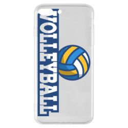 Чехол для iPhone 8 Plus Volleyball text and ball - PrintSalon