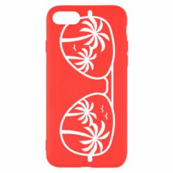 Чехол для iPhone 8 Sunglasses And Palm Trees - PrintSalon