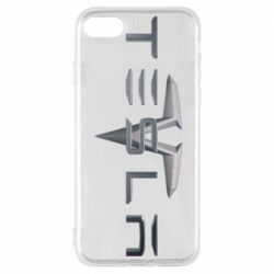 Чехол для iPhone 8 Tesla Car logo - PrintSalon