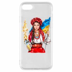 Чохол для iPhone 8 Українська дівчина у вінку