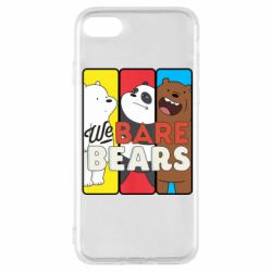 Чехол для iPhone 8 We bare bears collage - PrintSalon