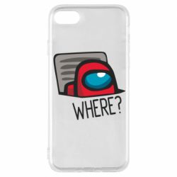 Чехол для iPhone 8 Where? ( Among Us ) - PrintSalon
