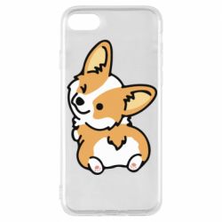 Чехол для iPhone 8 Winking Corgi - PrintSalon