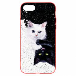 Чехол для iPhone 8 Yin and Yang cats - PrintSalon
