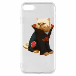 Чехол для iPhone SE 2020 Akatsuki angry cat - PrintSalon