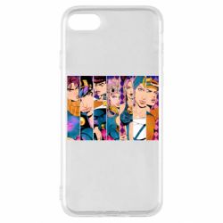 Чехол для iPhone SE 2020 All Main Characters - PrintSalon