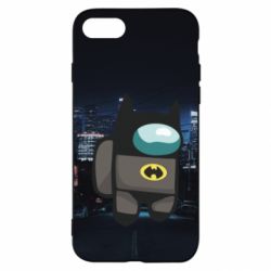 Чехол для iPhone SE 2020 Among Us - Batman in the city - PrintSalon