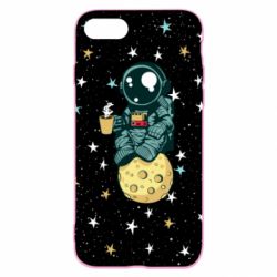 Чохол для iPhone SE 2020 Astronaut and coffee - PrintSalon