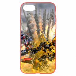 Чохол для iPhone SE 2020 Bumblebee and Optimus Prime - PrintSalon