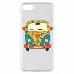 Чехол для iPhone SE 2020 Hippie bus - PrintSalon