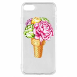 Чехол для iPhone SE 2020 Ice cream flowers - PrintSalon