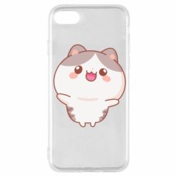 Чехол для iPhone SE 2020 Котик обнимает тебя - PrintSalon